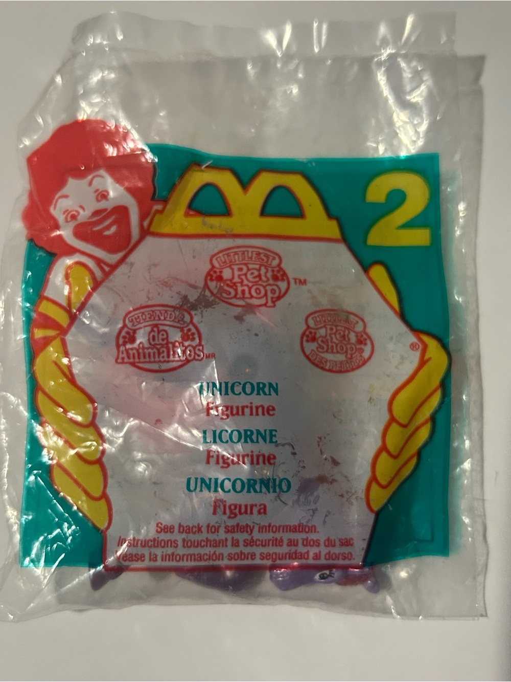 1995 Littlest Pet Shop UNICORN McDonalds Happy Meal Toy